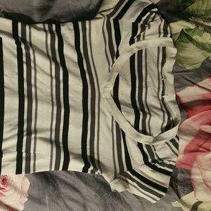Black and white striped shirt